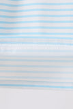 Blue School Apple French Knot Top