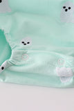 Green ghost embroidery bubble
