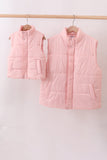 Pink mom&me puffer vest