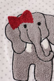 Alabama polka dot elephant french knot bow skort set