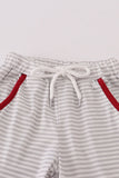 Alabama stripe elephant french knot pants set