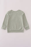 Sage pumpkin turkey applique top
