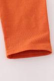 Rust Texas embroidery bow skorts set