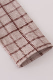 Brown plaid top