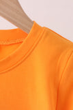 Orange ghost embroidery top