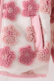 Floral print fleece jacket