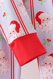 Blue santa claus bamboo pajama set