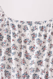 Teal floral mom dress
