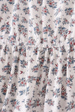 Teal floral mom dress