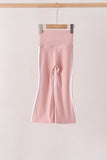 Pink Flare Double Side Stripe Active Pants