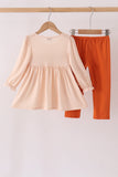 Sweet as pie embroidery pants set