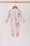 Nutcracker Zip Ruffle Bamboo Romper