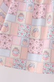 Pink pumpkin ruffle bloomer set