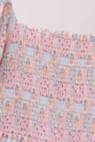 Pink pumpkin smocked mom&me dress