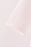 Pink santa claus dot applique ruffle bubble