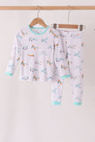 Airplane bamboo 2pc pants set