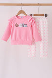 Pink Milk Cookies Ruffle Set