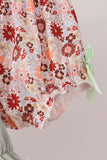 Sage Turkey Applique Bow Bloomer Set