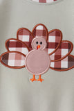 Sage Turkey Applique Romper
