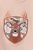 Camo Deer Applique Pants Set