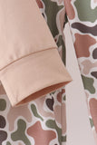 Camo Deer Applique Pants Set