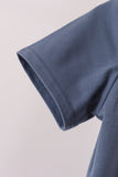 Navy football bow french knot shorts set