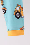Construction Trucks Bamboo Pajama Set
