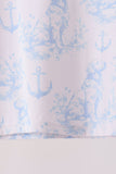 Blue dog bamboo pajama set