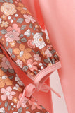 Floral Smocked Lace Pants Set