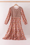Floral Smocked Mom Dress