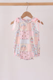 Pink pumpkin ruffle bubble