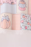 Pink pumpkin ruffle shorts set