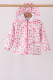 Pink Bow Ruffle Raincoat