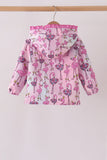 Pink Flamingo Ruffle Raincoat