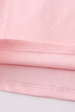 Pink blank basic t-shirt Adult Kids and baby bubble