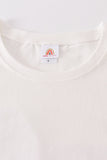 Cream blank basic t-shirt Adult Kids and baby bubble