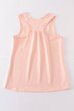 Peach blank basic kids teens adult tank top