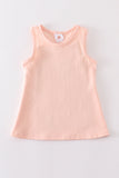Peach blank basic kids teens adult tank top