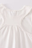 White blank basic kids teens adult tank top