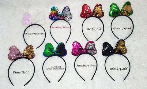 Sequin Bow Headband