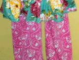 Yellow Geo Teal Floral Pant Set *Clearance