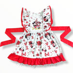 Red Mouse Flutter Dress