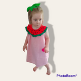 Watermelon Seersucker Sundress