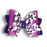 4" Faux Leather Butterfly's and Rainbows