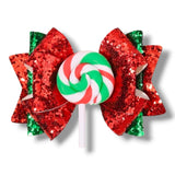 Faux Leather Christmas Bow