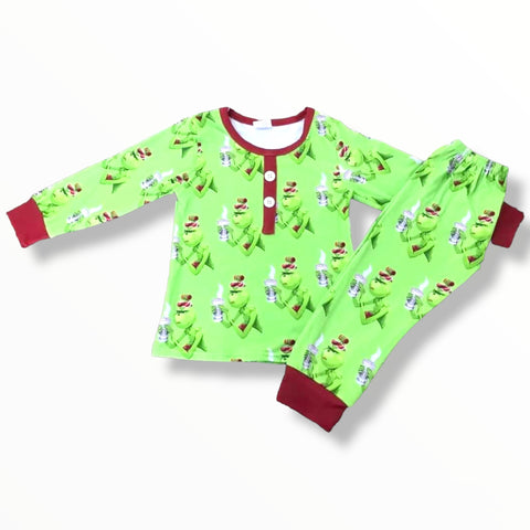 Green Guy & Coffee Pajamas