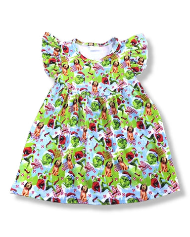 Christmas Green Guy Pearl Dress