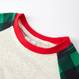 Green Plaid Santa Pullover