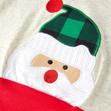 Green Plaid Santa Pullover