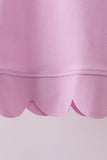 Pink scalloped mom&me shorts set